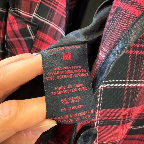 Makers of true Original Plaid Blazer / Red / M - Picture 11 of 11